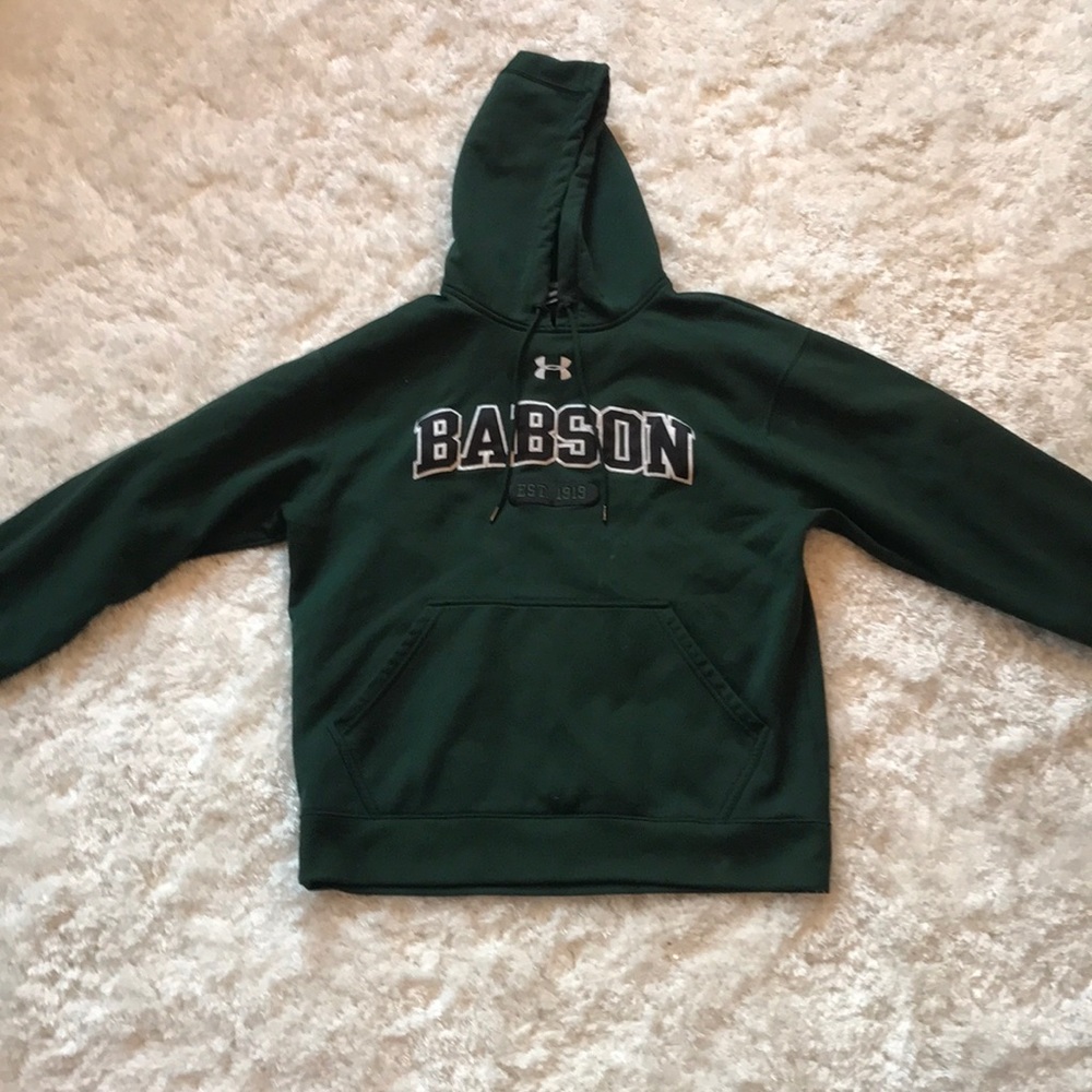Babson College Under Armour hoodie sweatshirt. M